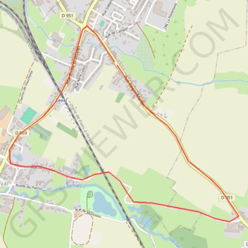 Itinéraire Autour de Leval, distance, dénivelé, altitude, carte, profil, trace GPS