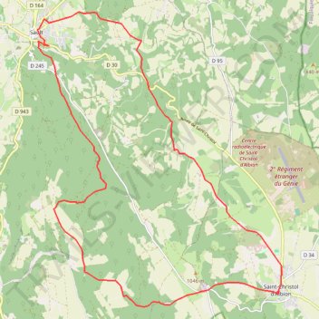 Itinéraire Sault Boville Lavandes 1, distance, dénivelé, altitude, carte, profil, trace GPS