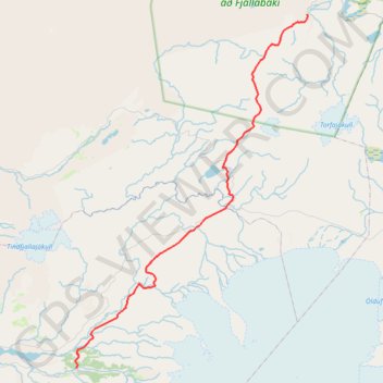 Itinéraire Landmannalaugar Thorsmork trek, distance, dénivelé, altitude, carte, profil, trace GPS