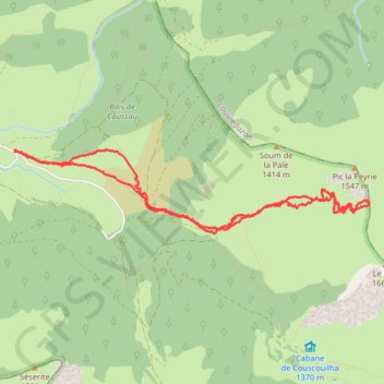 Itinéraire Port de Castet - Col des Houssat, distance, dénivelé, altitude, carte, profil, trace GPS