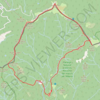 Itinéraire Puig Neulós/Pic Néoulous, distance, dénivelé, altitude, carte, profil, trace GPS