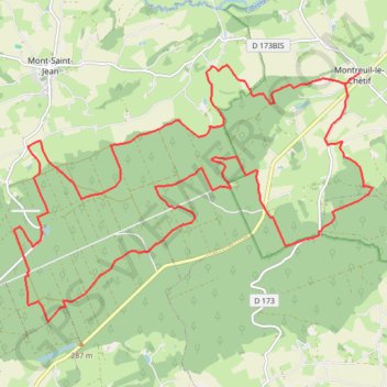 Itinéraire 72-390, distance, dénivelé, altitude, carte, profil, trace GPS