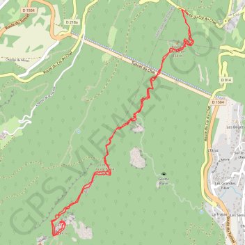 Itinéraire Dent du Chat depuis le col du Chat, distance, dénivelé, altitude, carte, profil, trace GPS