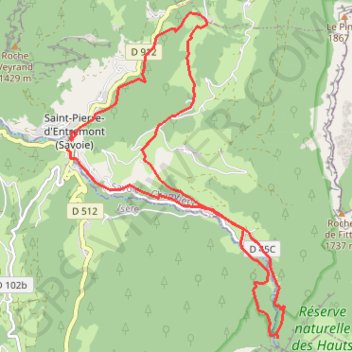 Itinéraire Cirque de Saint Même, distance, dénivelé, altitude, carte, profil, trace GPS