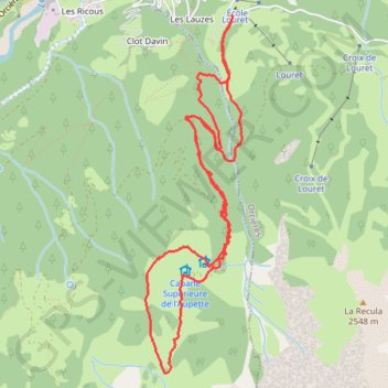 Itinéraire Les crêtes de l'Aupette, distance, dénivelé, altitude, carte, profil, trace GPS