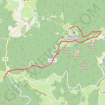 Itinéraire Rando Pilat, distance, dénivelé, altitude, carte, profil, trace GPS