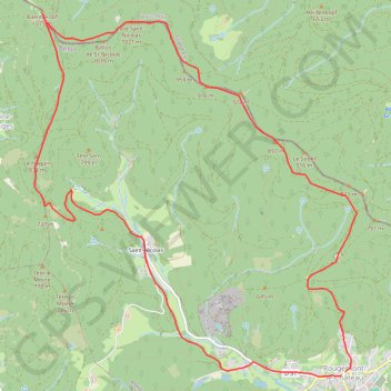 Itinéraire Le Baerenkopf depuis Rougemont-le-Château, distance, dénivelé, altitude, carte, profil, trace GPS