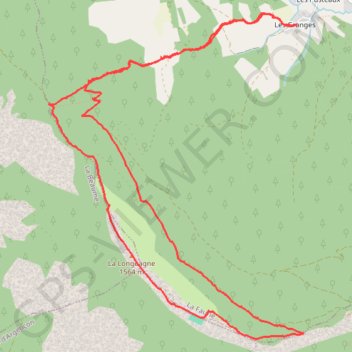Itinéraire Pré des Nonnes - La Faurie (05), distance, dénivelé, altitude, carte, profil, trace GPS