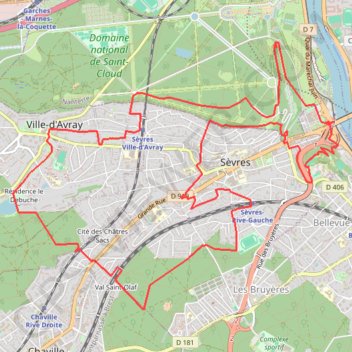 Itinéraire Du coté de Brimborion, distance, dénivelé, altitude, carte, profil, trace GPS