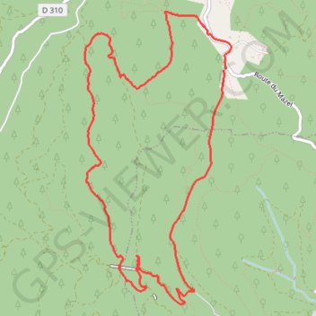 Itinéraire Montgros - Doulovy, distance, dénivelé, altitude, carte, profil, trace GPS