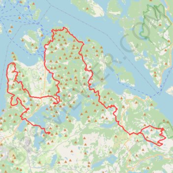 Itinéraire 50 miles, distance, dénivelé, altitude, carte, profil, trace GPS