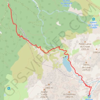 Itinéraire Lac de Crozet, distance, dénivelé, altitude, carte, profil, trace GPS