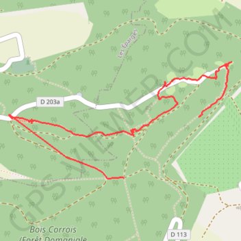 Itinéraire Champ de bataille, distance, dénivelé, altitude, carte, profil, trace GPS