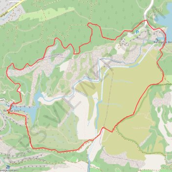 Itinéraire Barrages de Bimont - Zola, distance, dénivelé, altitude, carte, profil, trace GPS
