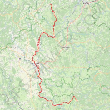 Itinéraire GR 3-MNT, distance, dénivelé, altitude, carte, profil, trace GPS