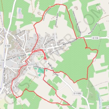 Itinéraire Les Croix de Saint-Christol, distance, dénivelé, altitude, carte, profil, trace GPS
