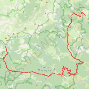 Itinéraire 160 kms de Florac jour 2, distance, dénivelé, altitude, carte, profil, trace GPS