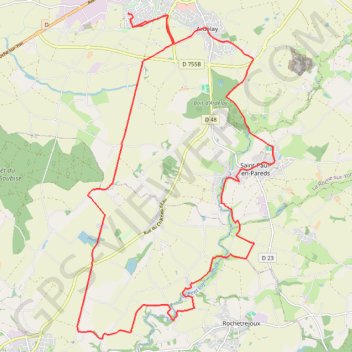 Itinéraire Mouchamps - Les herbiers, distance, dénivelé, altitude, carte, profil, trace GPS