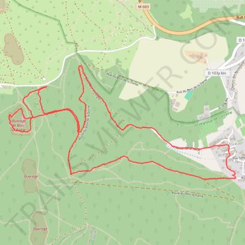 Itinéraire Vaux_Fort-Bois-la-Dame, distance, dénivelé, altitude, carte, profil, trace GPS