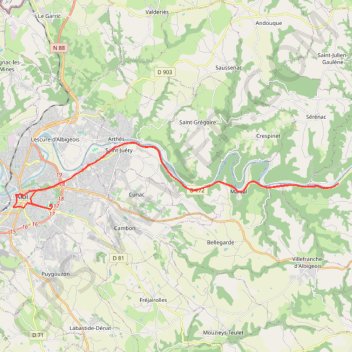 Itinéraire MA15 ASSOCIATION MARATHON ALBI-4628085, distance, dénivelé, altitude, carte, profil, trace GPS