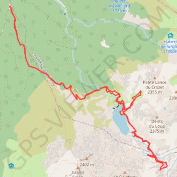 Itinéraire Col de la Pra, distance, dénivelé, altitude, carte, profil, trace GPS