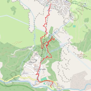 Itinéraire Le bourg d'Arud aux deux alpes, distance, dénivelé, altitude, carte, profil, trace GPS