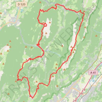 Itinéraire Le Tour de Chartreuse, distance, dénivelé, altitude, carte, profil, trace GPS