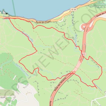 Itinéraire Tour de la Savane (Réunion), distance, dénivelé, altitude, carte, profil, trace GPS