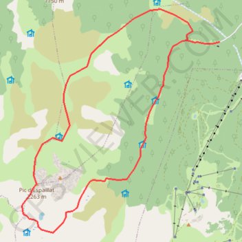 Itinéraire Pic d'Espaillat par l'étang d'Embizon, distance, dénivelé, altitude, carte, profil, trace GPS