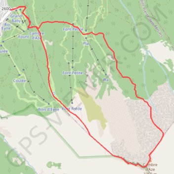 Itinéraire Le Cambre d'Aze, distance, dénivelé, altitude, carte, profil, trace GPS