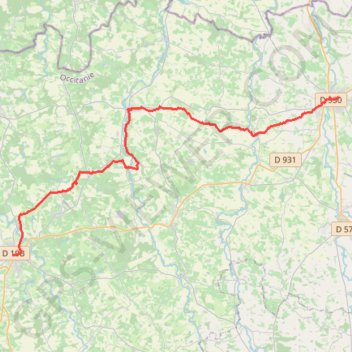 Itinéraire Condom - Eauze, distance, dénivelé, altitude, carte, profil, trace GPS