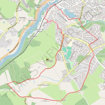 Itinéraire Loopi_CondatSurVienne_SentierVierge, distance, dénivelé, altitude, carte, profil, trace GPS