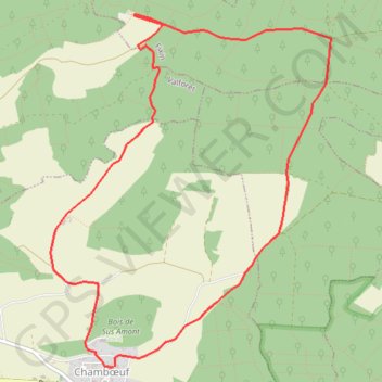 Itinéraire Chamboeuf, distance, dénivelé, altitude, carte, profil, trace GPS