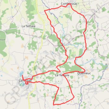 Itinéraire Circuit de Carentoir, distance, dénivelé, altitude, carte, profil, trace GPS