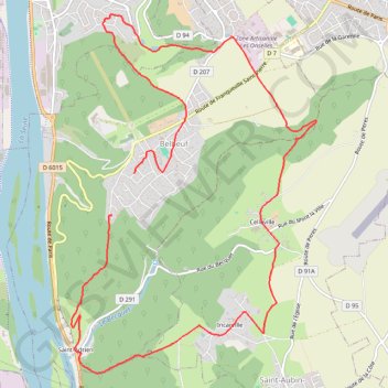 Itinéraire Randonnée autour de Belbeuf, distance, dénivelé, altitude, carte, profil, trace GPS