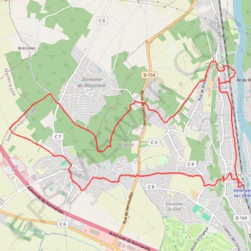 Itinéraire Villennes-sur-Seine (78 Yvelines), distance, dénivelé, altitude, carte, profil, trace GPS