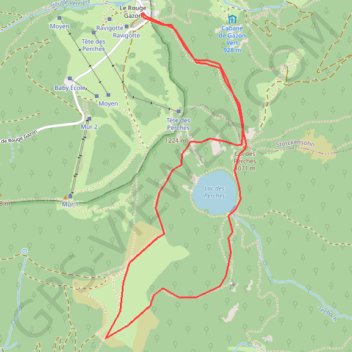 Itinéraire Lac des perches - Saint-Maurice-sur-Moselle, distance, dénivelé, altitude, carte, profil, trace GPS