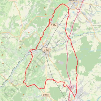Itinéraire GPX Download: Voie des Vignes à vélo – Volnay Rondje vanuit Santenay-les-Bains, distance, dénivelé, altitude, carte, profil, trace GPS