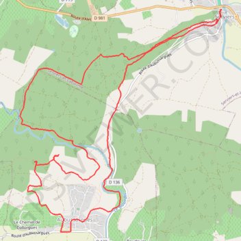 Itinéraire Randonnée en forêt de Massargues et vallée du Bourdic - Serviers-et-Labaume, distance, dénivelé, altitude, carte, profil, trace GPS