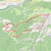 Itinéraire Des Coches par Crevallet - Praz Salvard - La Pierra à Monchavin, distance, dénivelé, altitude, carte, profil, trace GPS