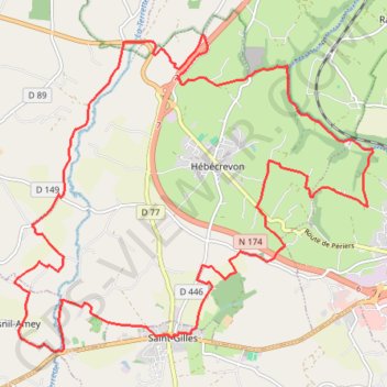 Itinéraire Balade Saint-Gillaise - Saint-Gilles, distance, dénivelé, altitude, carte, profil, trace GPS