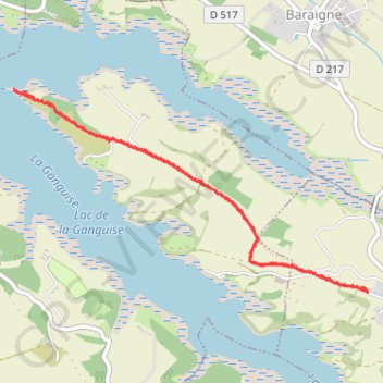 Itinéraire 190105 La Presqu'île, distance, dénivelé, altitude, carte, profil, trace GPS