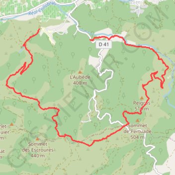 Itinéraire Randonnée vers le col du Babaou puis la ferme de Peigros (Collobrières), distance, dénivelé, altitude, carte, profil, trace GPS