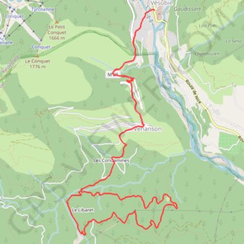 Itinéraire Gr C Saint-Martin - Forêt de la Maluna, distance, dénivelé, altitude, carte, profil, trace GPS