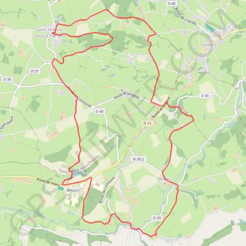 Itinéraire Marche des Grands Couverts à Saint-Hilaire-sous-Charlieu, distance, dénivelé, altitude, carte, profil, trace GPS