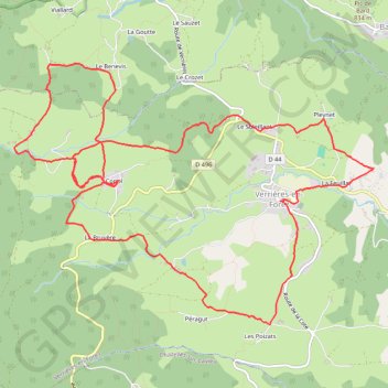 Itinéraire Auberge de Conol, distance, dénivelé, altitude, carte, profil, trace GPS