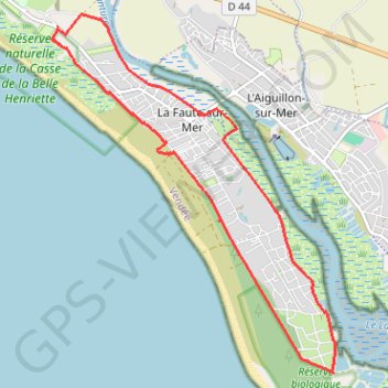 Itinéraire Le littoral fautais, distance, dénivelé, altitude, carte, profil, trace GPS