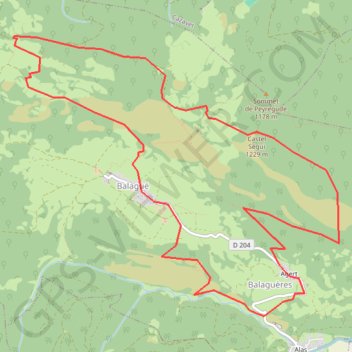 Itinéraire Castel Ségui en circuit depuis Agert, distance, dénivelé, altitude, carte, profil, trace GPS