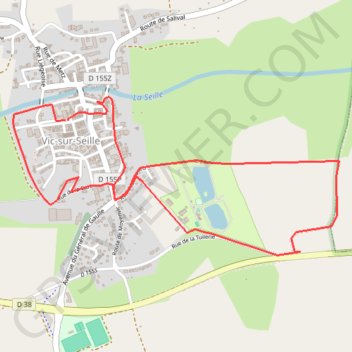 Itinéraire Découverte de Vic sur Seille, distance, dénivelé, altitude, carte, profil, trace GPS