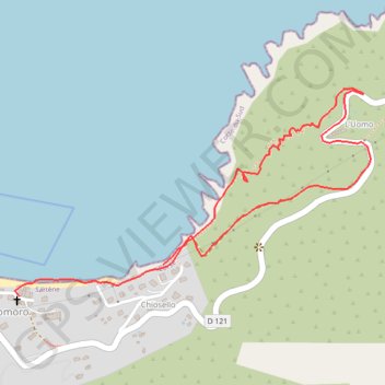 Itinéraire Punta di l'Omu, distance, dénivelé, altitude, carte, profil, trace GPS